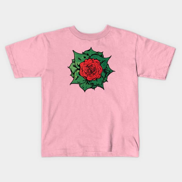 First Rose. Kids T-Shirt by verteuxapparel